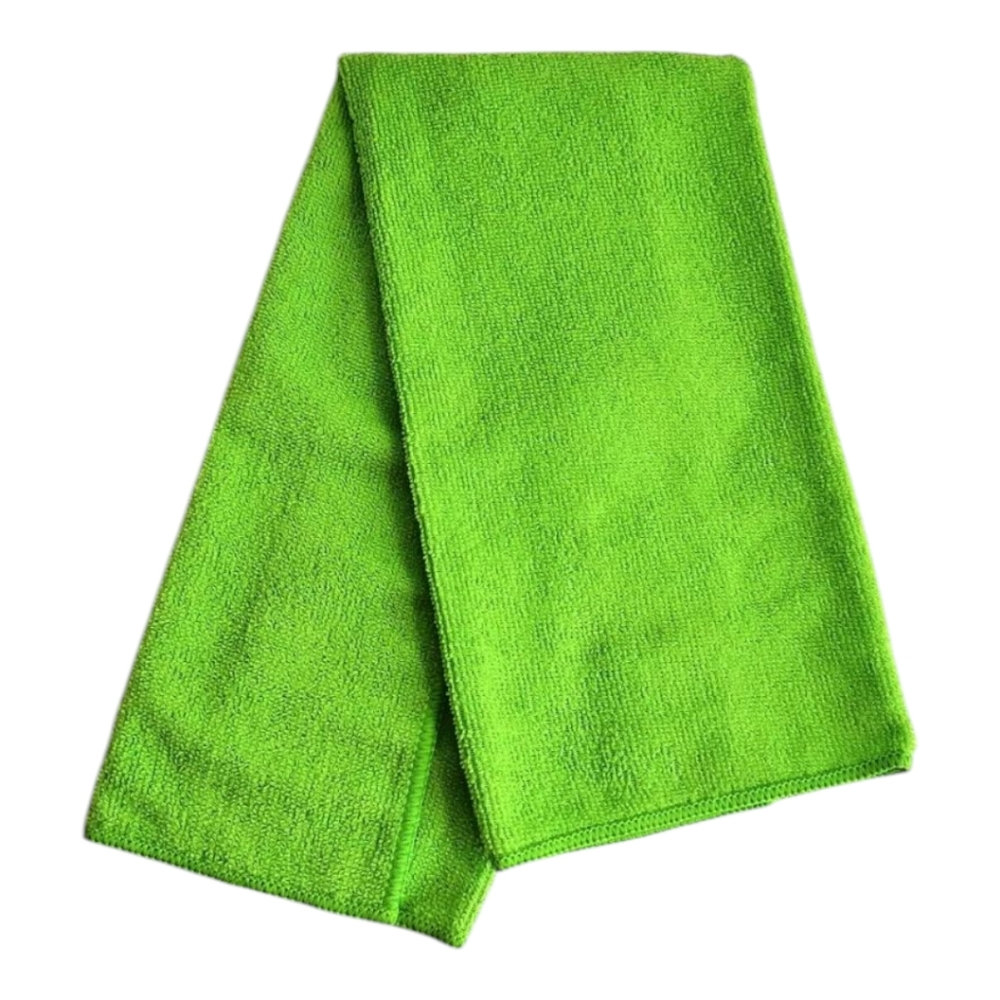 Lime Green Soft Microfiber Towel Cloth Cleaning Polishing Detailing 24" x 14"